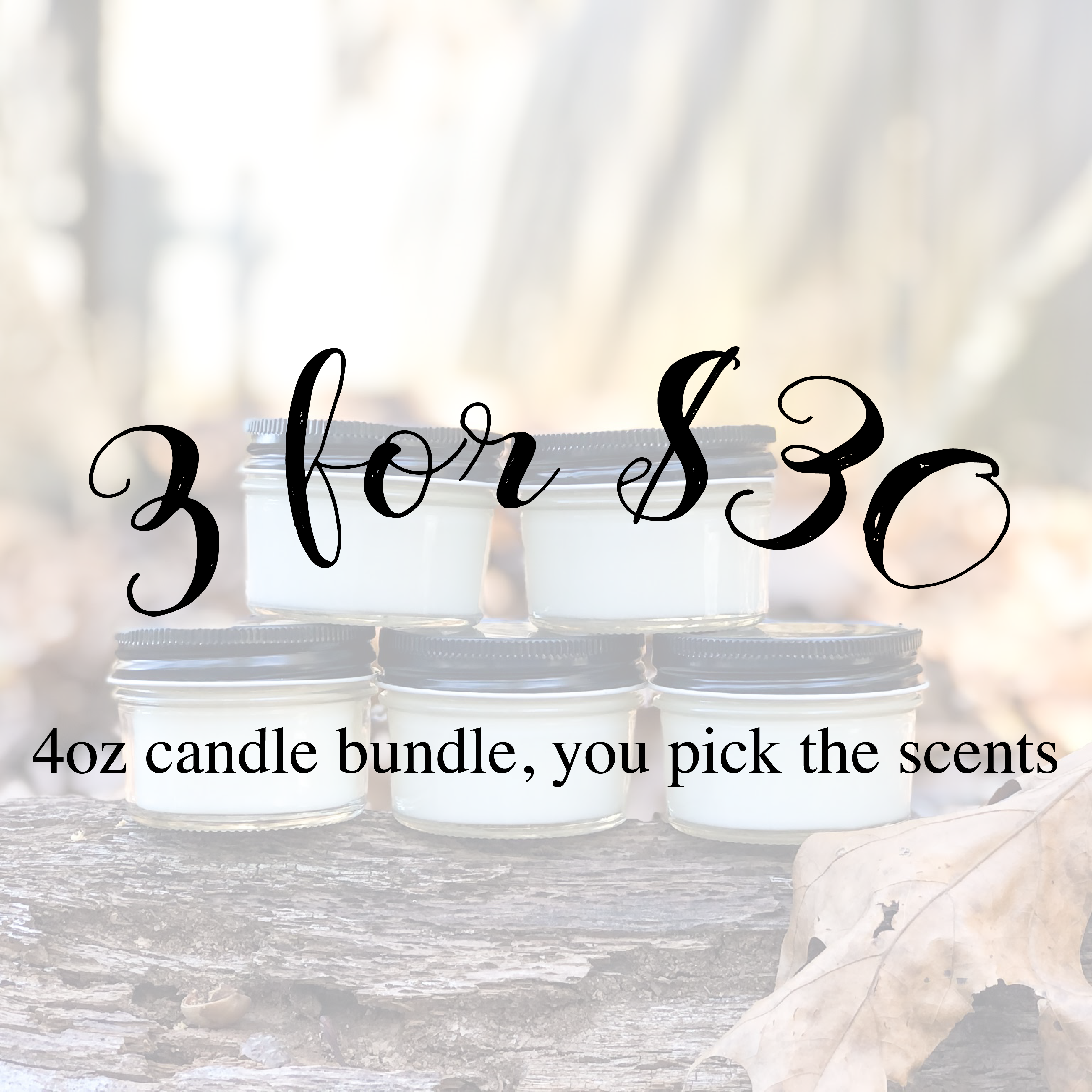 3 (4oz) Soy Candle Bundle Save on Three – Modern Forestry